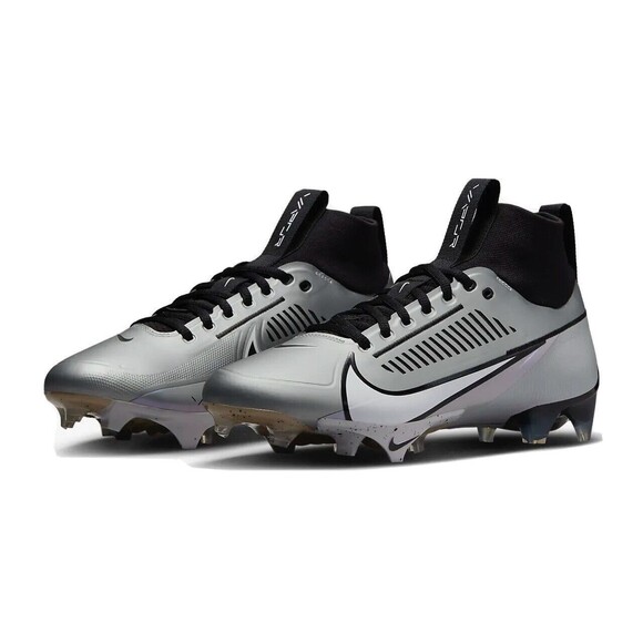 Nike Vapor Edge Pro 360 2 Football Cleats Grey Black White DA5456-002 Mens Sz 14 - Picture 1 of 6